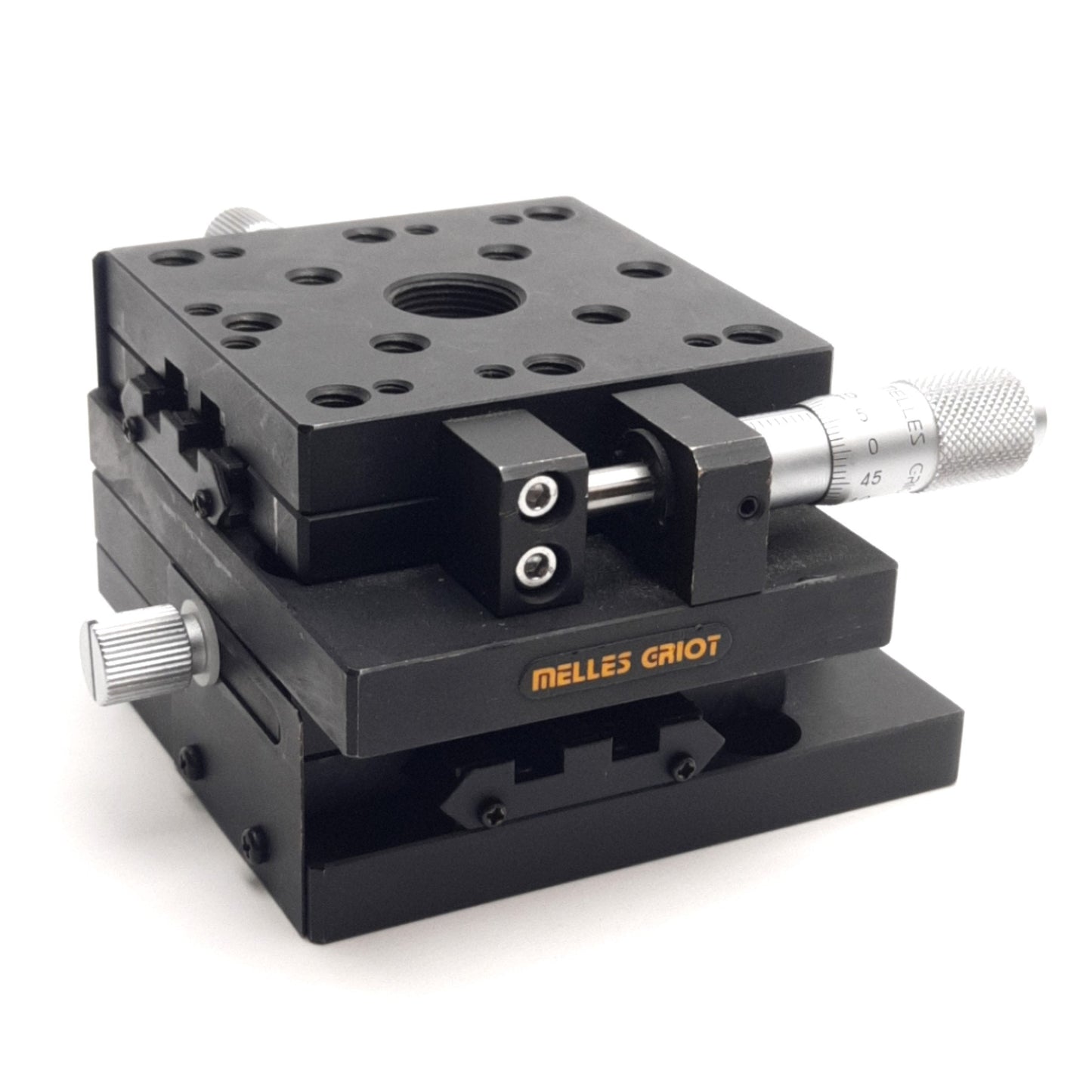 Used Melles Griot X-Y Linear Translation Stage, 13mm x 13mm Travel, 65mm Platform