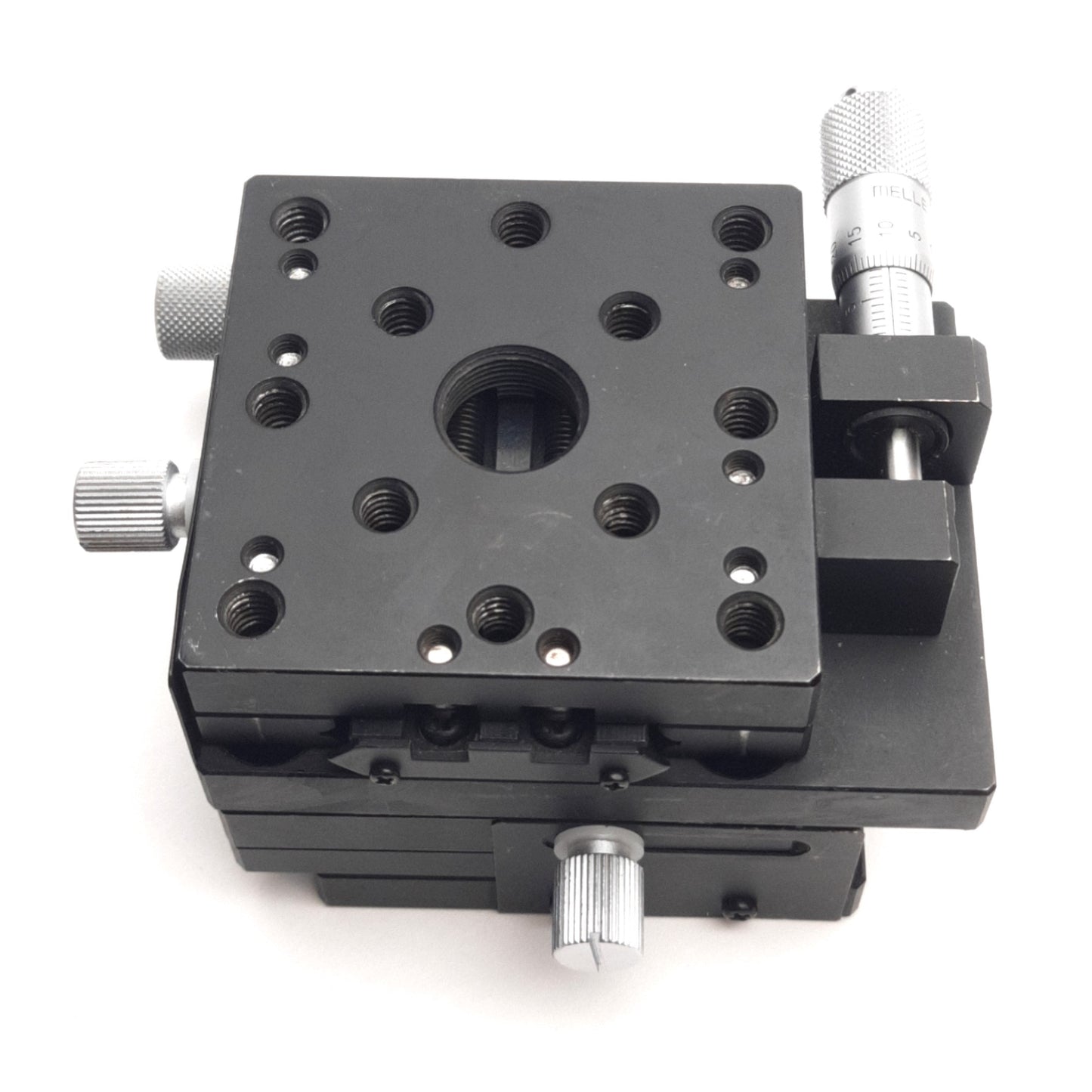 Used Melles Griot X-Y Linear Translation Stage, 13mm x 13mm Travel, 65mm Platform