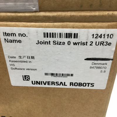 New Other Universal Robots 124110 Joint Size 0 Wrist 2 For UR3e Compact Collaborative Arm