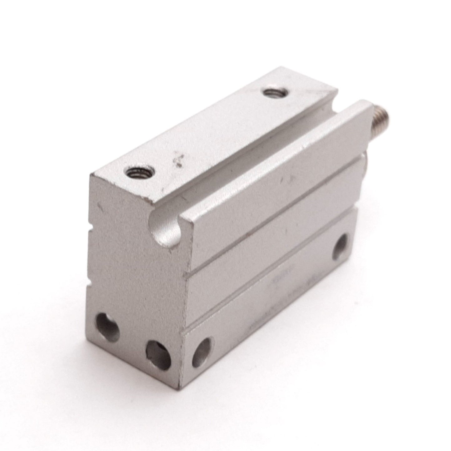 Used SMC CDUJB8-15DM Mini Free Mount Cylinder, Bore: 8mm, Stroke: 15mm, 0.7MPa M3x0.5