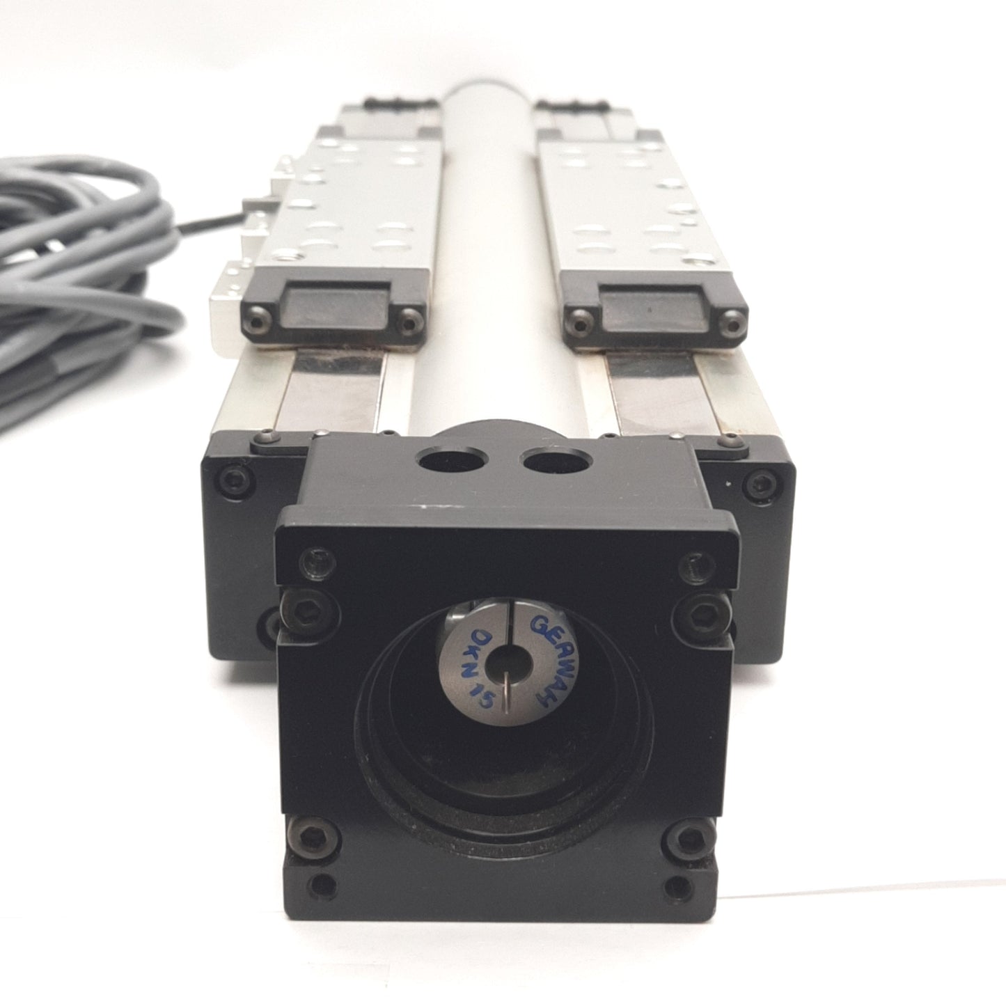 Used Parker 404100XRMPD3H2L3C3M3E1B1R1P1 Linear Actuator W/ 77822-201 Encoder
