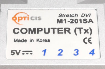 Used OptiCis M1-201SA Computer (Tx) DVI Optical Stretch Module & Power Supply, DVI-D
