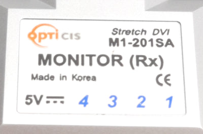 Used OptiCis M1-201SA Monitor (Rx) DVI Optical Stretch Module & Power Supply, DVI-D