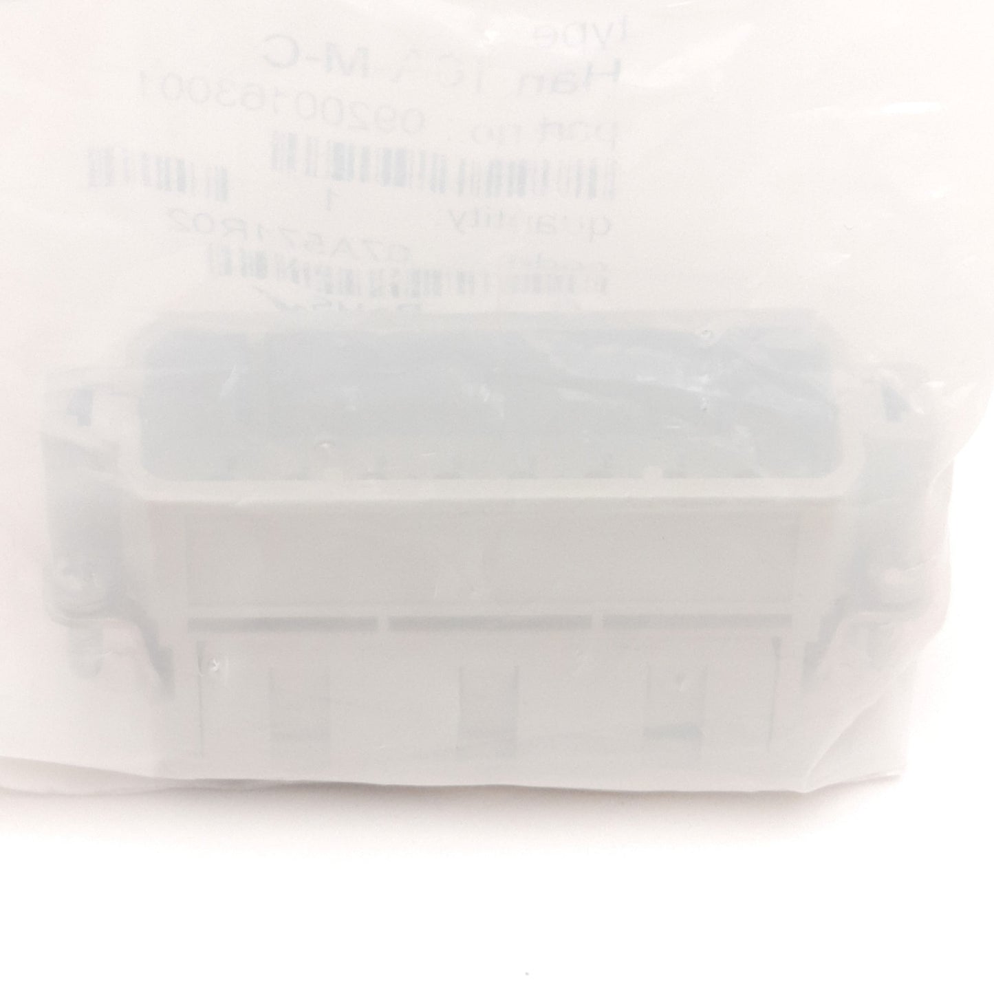 New Harting 09200163001 Han 16A-M-C Female Connector, 16A, 16 Contacts, 250V 16A