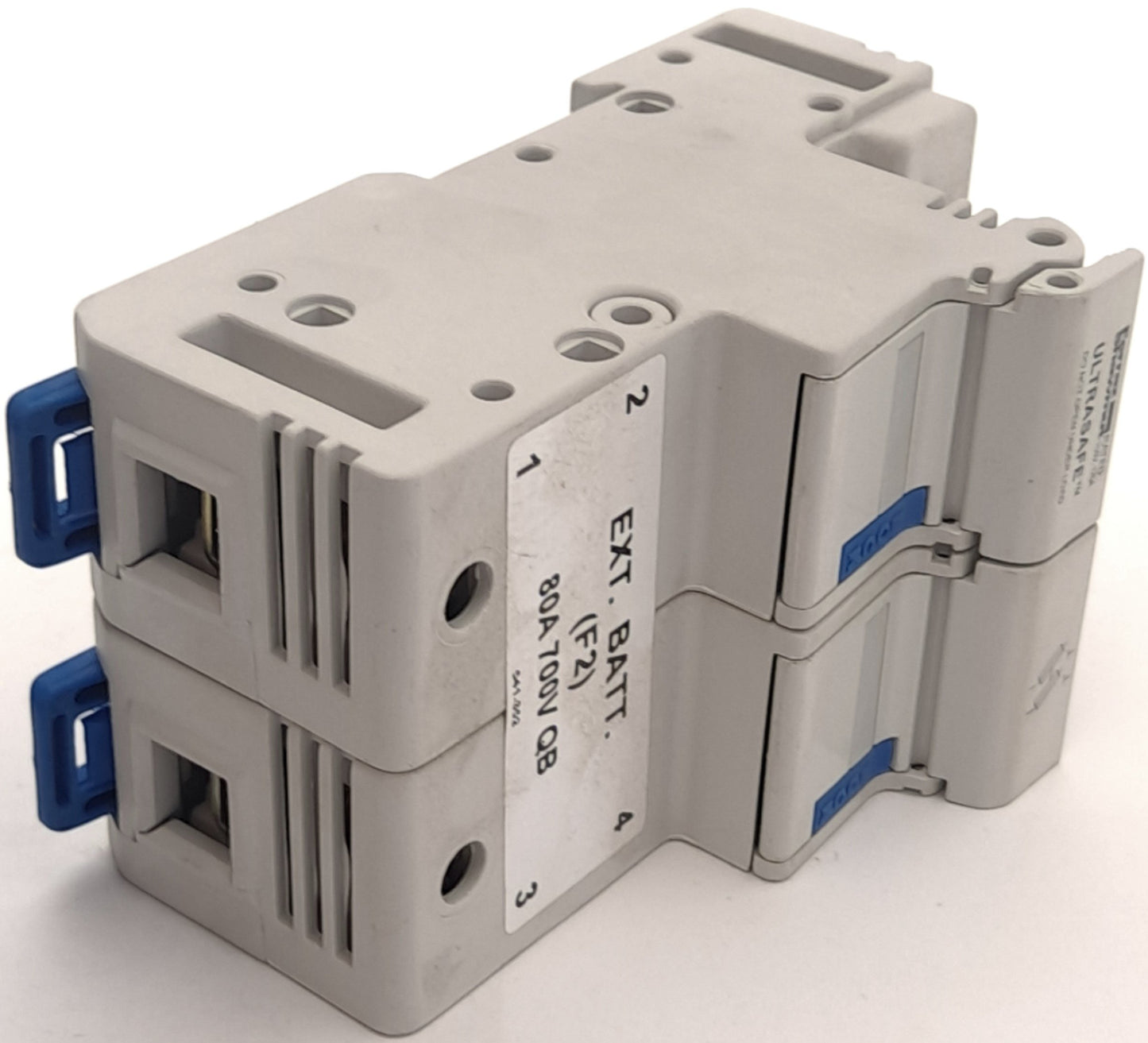 Used Lot of 4 Ferraz Shawmut US222, L227940 Ultrasafe Fuse Holder, 750VAC 125A 2-Pole