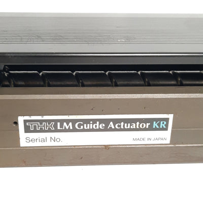 Used THK KR4620A-440P0-10 LM Guide Actuator, NEMA 23 Mount, 20mm Lead, 440mm Length