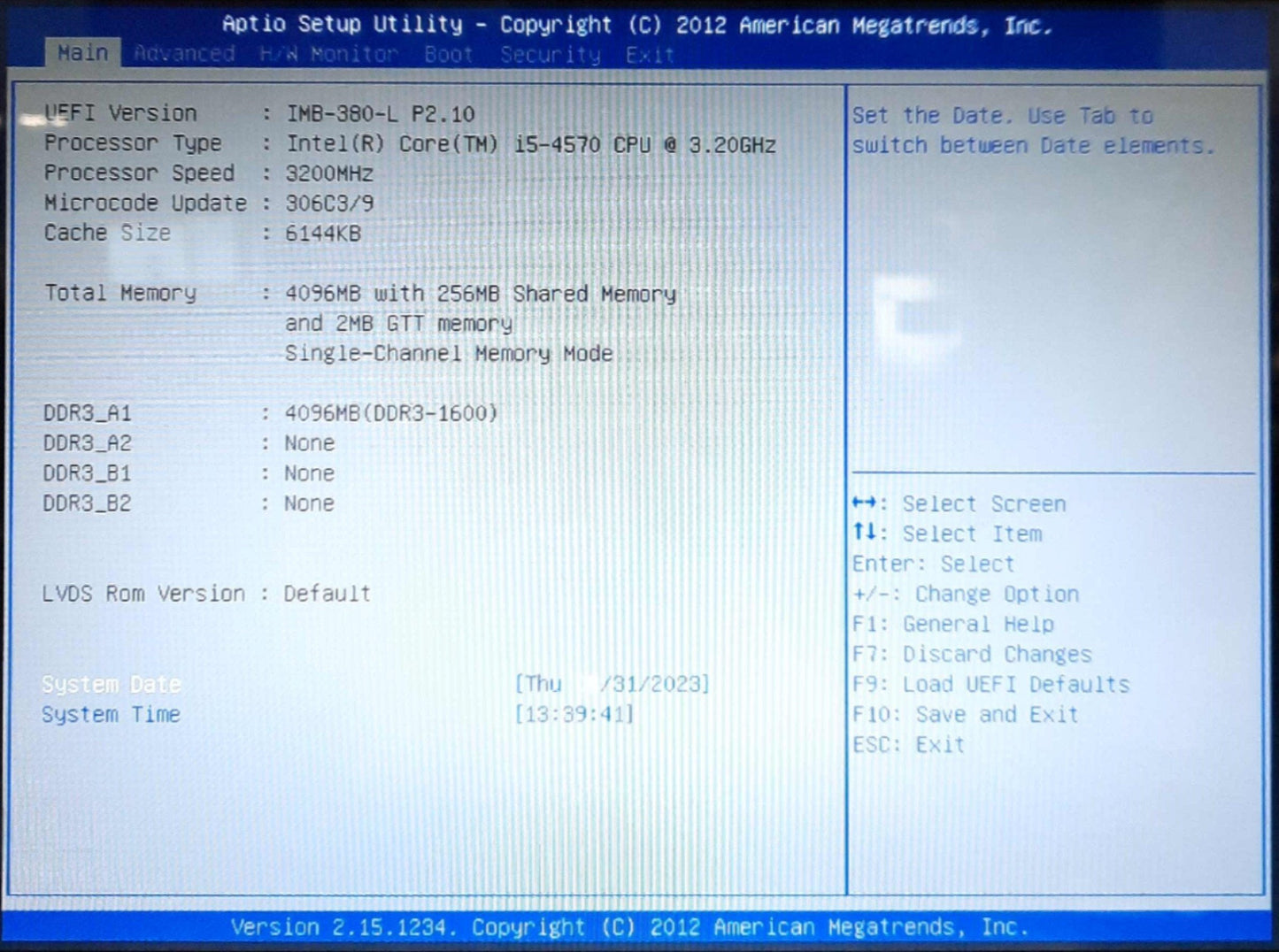 Used ASRock IMB-380-L Motherboard & CPU Intel i5-4570 3.2GHz 4GB RAM PCIe x16 x4 mATX
