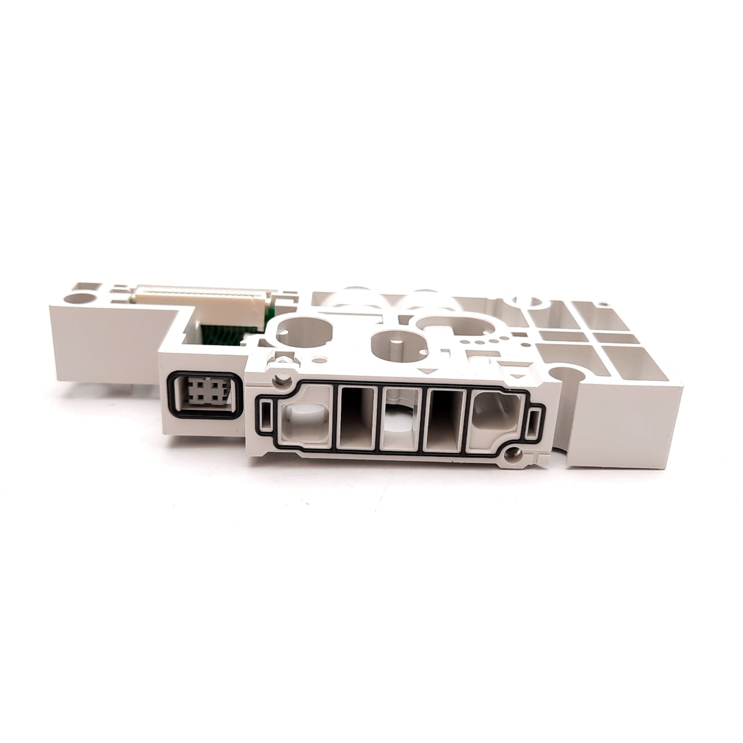 New SMC SY50M-2-2DA-C4 Manifold Block Assembly, Bottom Ported, 4mm Tube