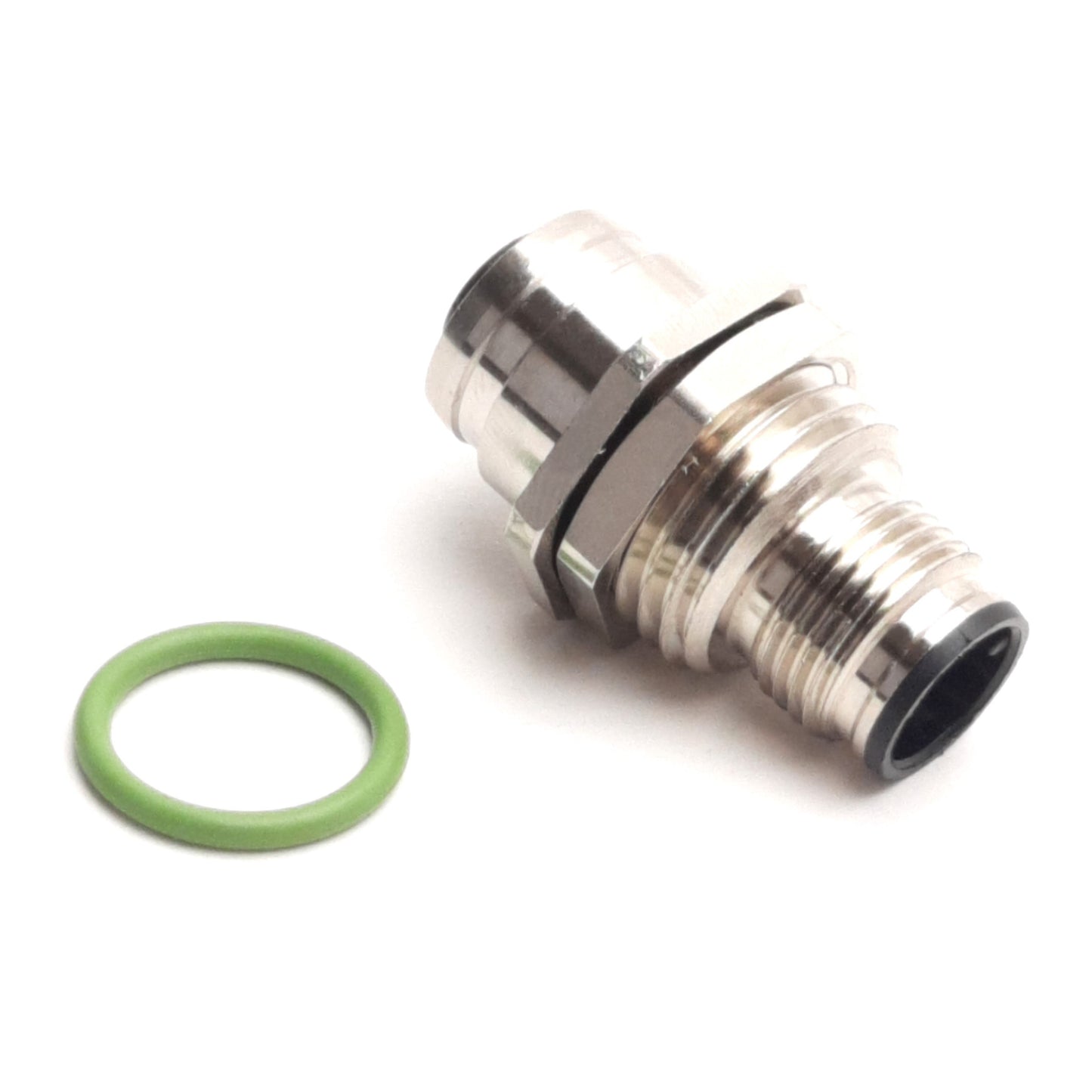 New Belden FWD5 Feed Through Receptacle M12 5-Pin Male to Female, M16x1.5, 60V 4A