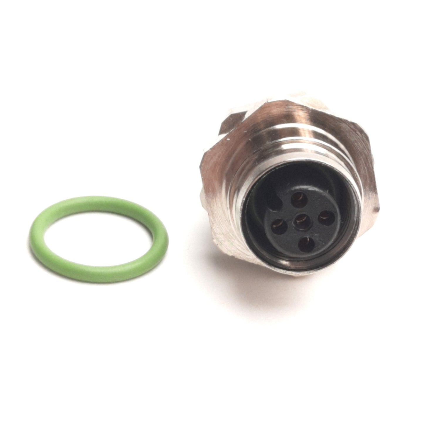 New Belden FWD5 Feed Through Receptacle M12 5-Pin Male to Female, M16x1.5, 60V 4A