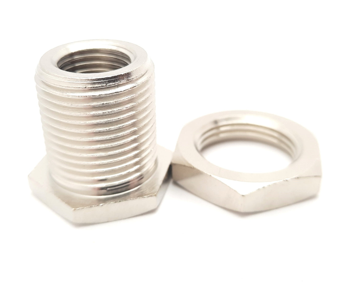 New Lot of 9 High Pressure Pipe Fitting Thru-Wall Adapter 1450psi, 1/4BSPP, M20x1.5