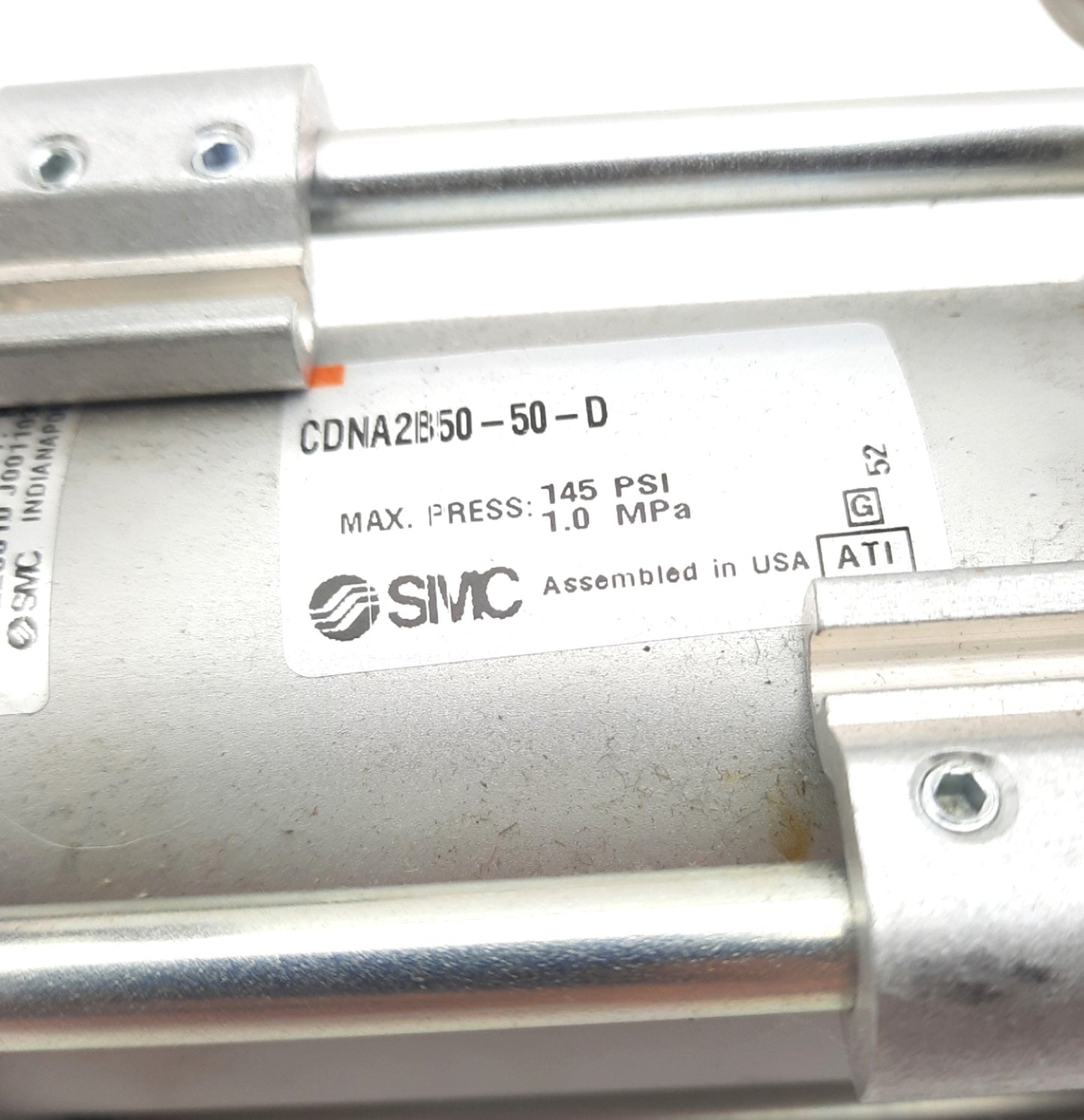New SMC CDNA2B50-50-D Tie Rod Power Lock Cylinder 145psi 50mm Bore 50mm Stroke