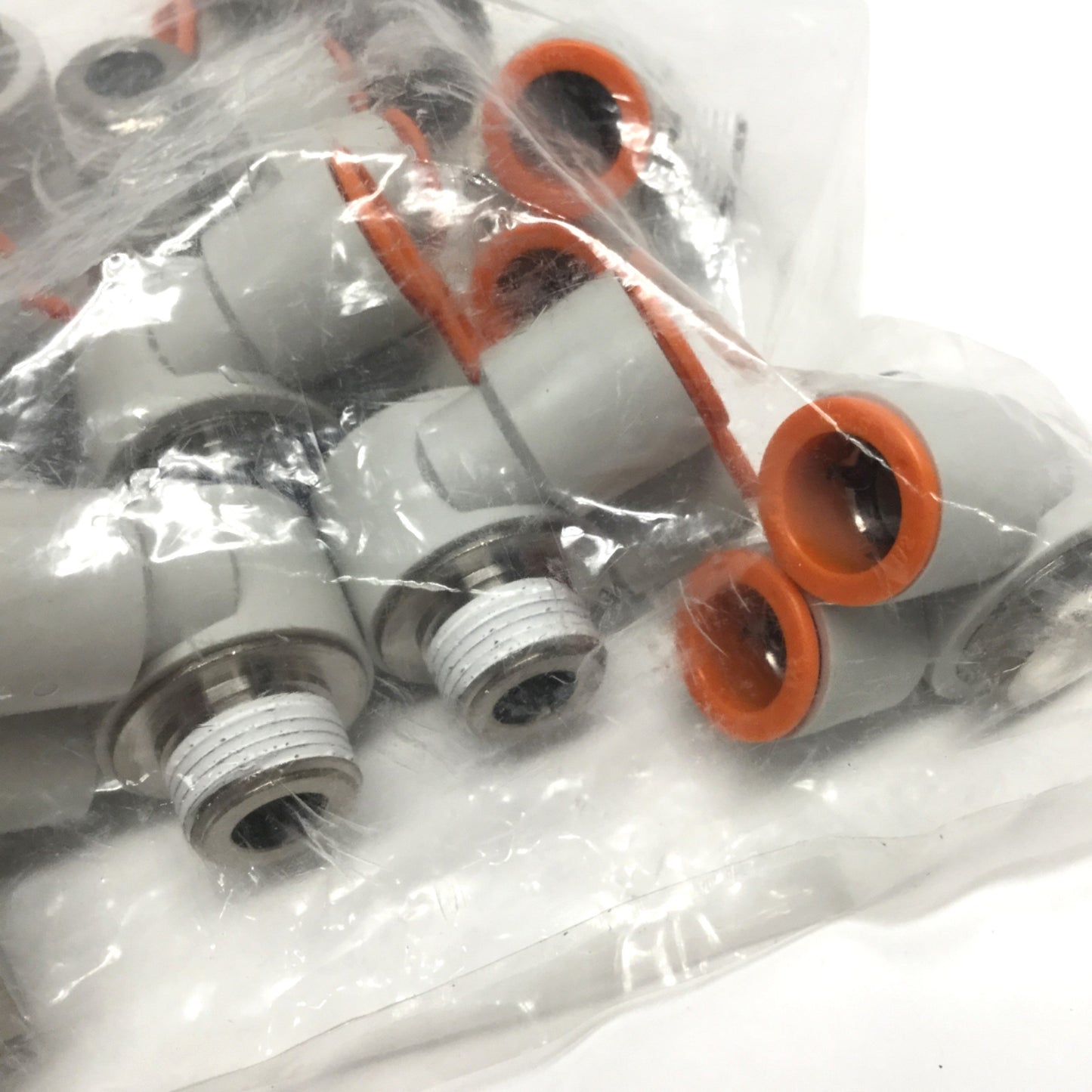 New Lot of 10 SMC KQ2ZD13-36NS Branch Universal Male Elbow Fittings Ø1/2" x 3/8" NPT