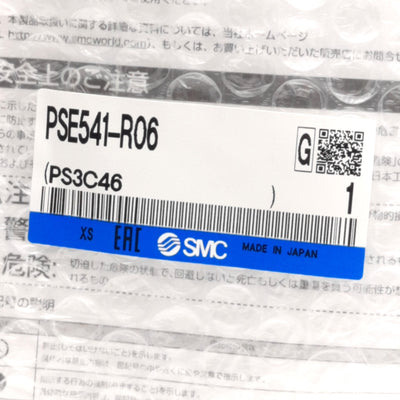 New SMC PSE541-R06 Pressure Sensor, 12-24V DC, 0-1MPa Range, ?6 Reducer, 5V Output