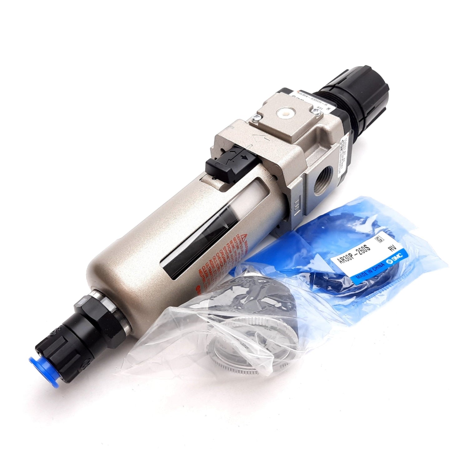 New SMC AW30K-03DGH-R Pneumatic Filter/Regulator, 0.05-0.85MPa, Rc3/8, 0-1MPa Gauge