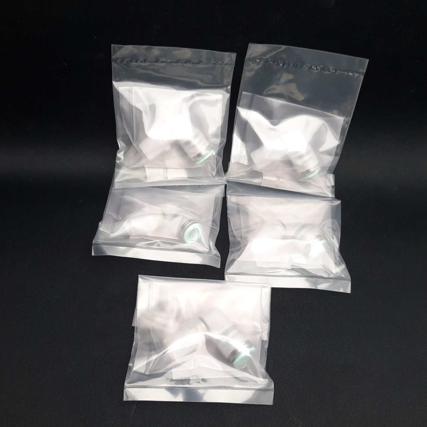 New Lot of 5 SMC KPL08-02 Male Union Elbow Fitting 8mm P2C to R1/4, -100 kPa to 1MPa