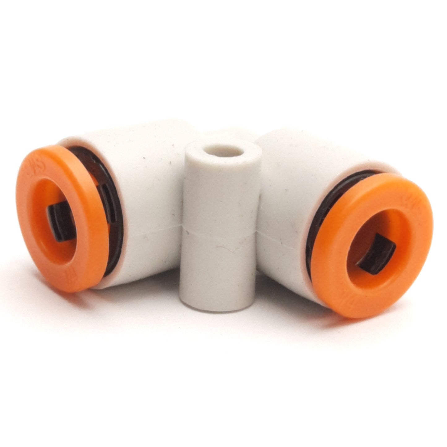 New – Open box Lot of 10 SMC KJL07-00 Push to Connect Union Elbow, 1/4" Tubing OD, 1MPa Max