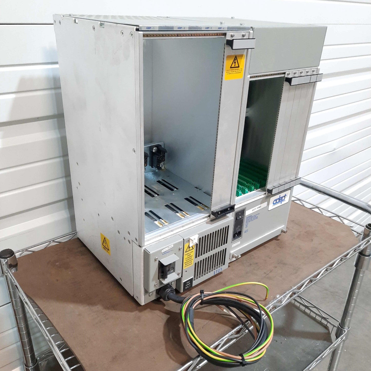 Used Adept MV-10 & PA-4 Controller/Servo Chassis & Power Supply, 10x Control, 4x Amp