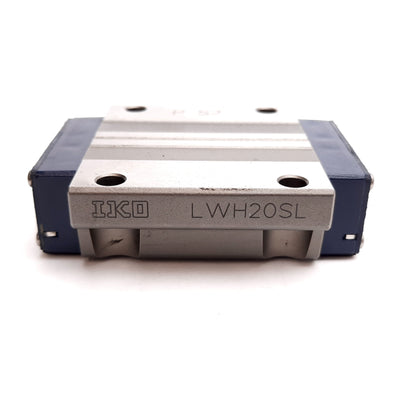 Used IKO LWH20SL Ball Bearing Linear Rail Carriage, Stage: 63mm x 57mm, Size: 20