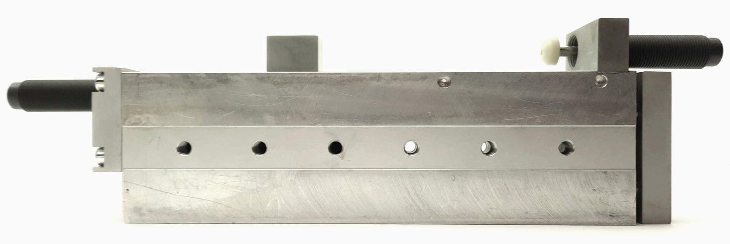 Used BIMBA TBA-25150-K11M Twin Bore Air Table 2x 25mm Bore 150mm Stroke 2x Absorbers