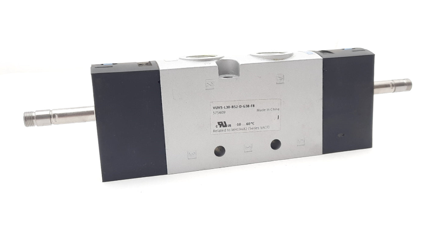 Used Festo VUVS-L30-B52-D-G38-F8 Solenoid Valve 22-145Psi, 2300 l/min, G3/8"