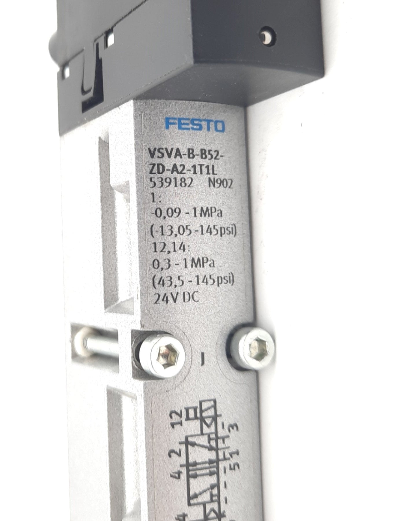 New Festo VSVA-B-B52-ZD-A2-1T1L Air Solenoid Valve 24VDC, 145psi, 750 l/min NEMA 4