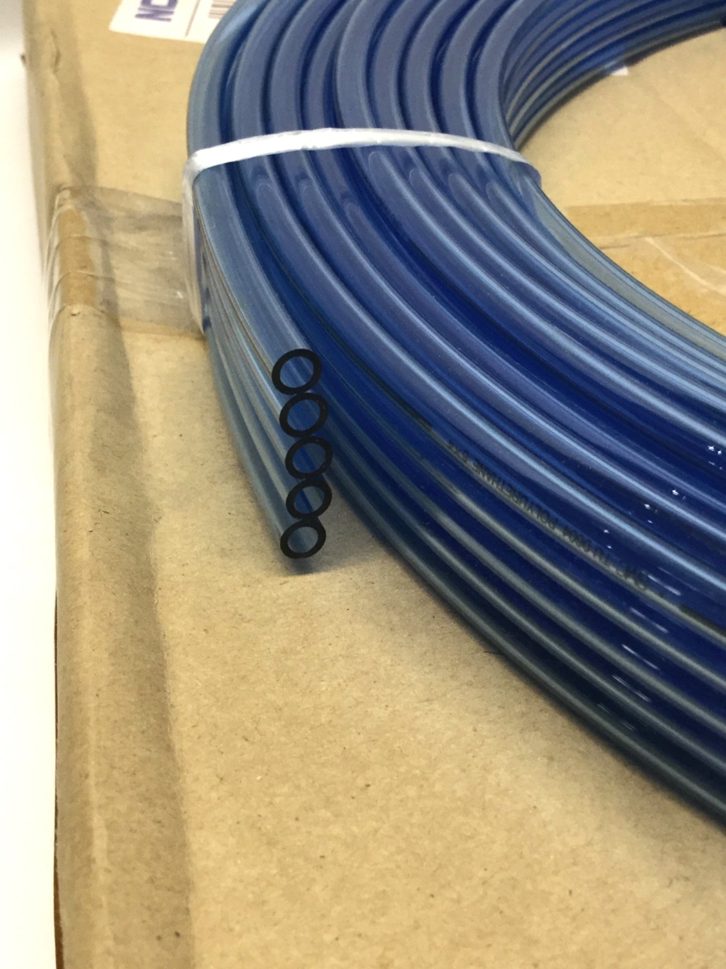 New – Open box SMC TFU0604BU-5-10-X4 Blue Polyurethane Flat Tubing, 5-Core, 6mm OD, 4mm ID, 10m