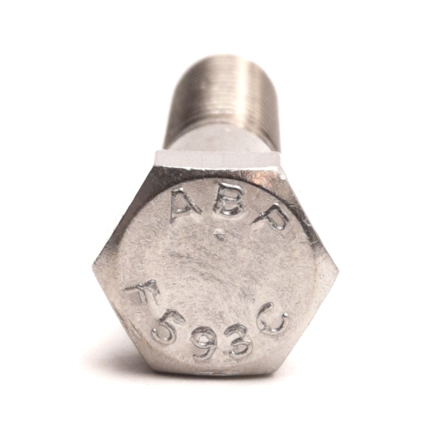 New – Open box Lot of 15 ABP F593C Stainless Steel Threaded Hex Bolt, 16 TPI, ø3/8" x 1.95" L