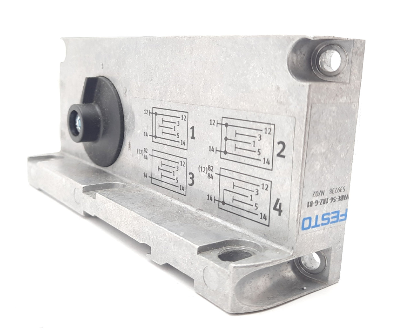 Used Festo VABE-S6-1RZ-G-B1 VTSA Valve Manifold End Plate Aluminum Die Cast