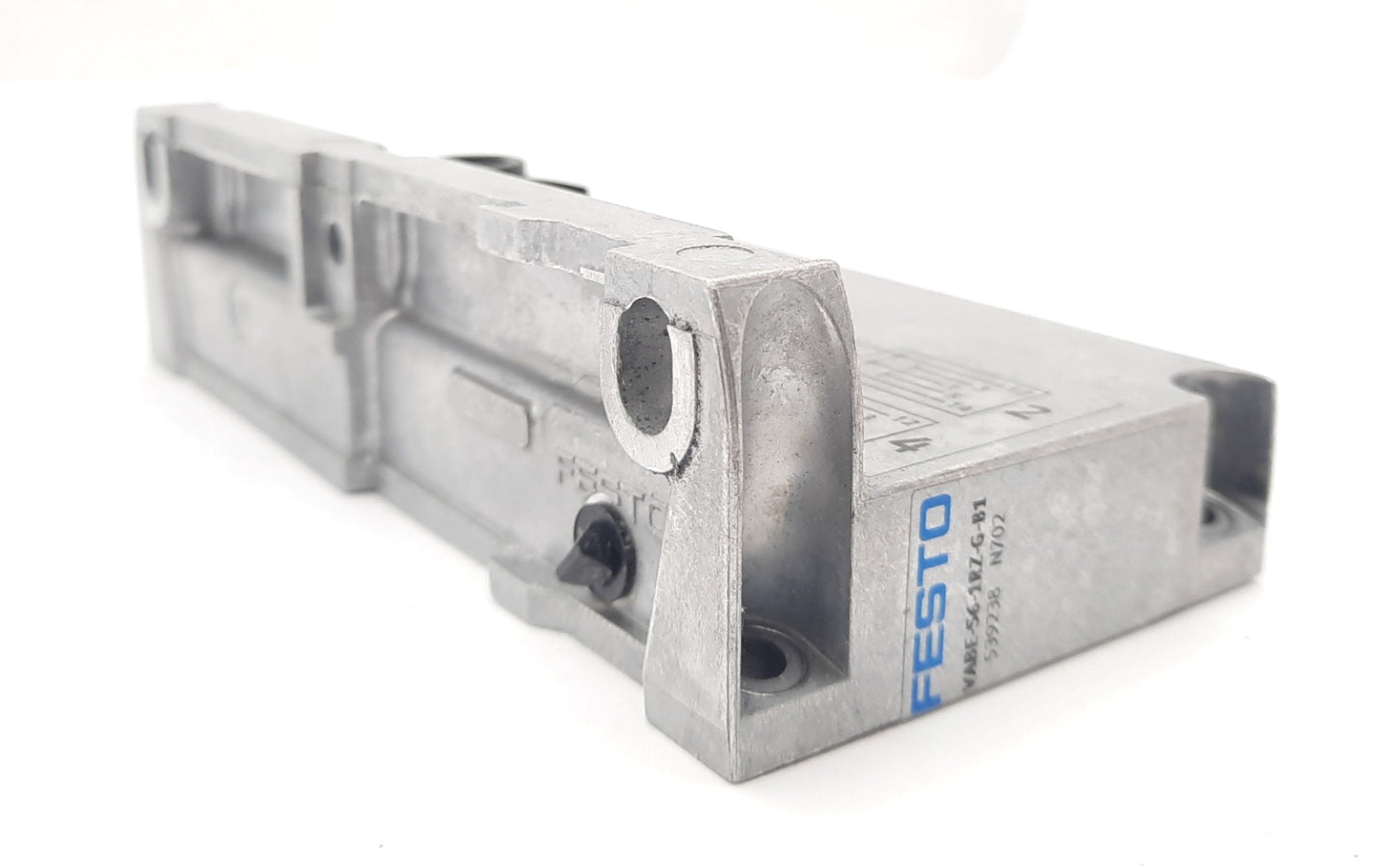 Used Festo VABE-S6-1RZ-G-B1 VTSA Valve Manifold End Plate Aluminum Die Cast