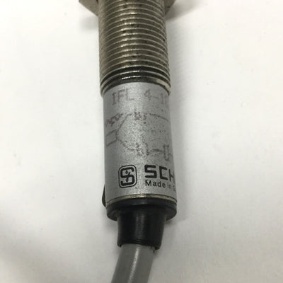 Used Schmersal IFL 4-12-01Z Proximity Switch, 4mm Distance, 15-250VAC, 2-Wire NC