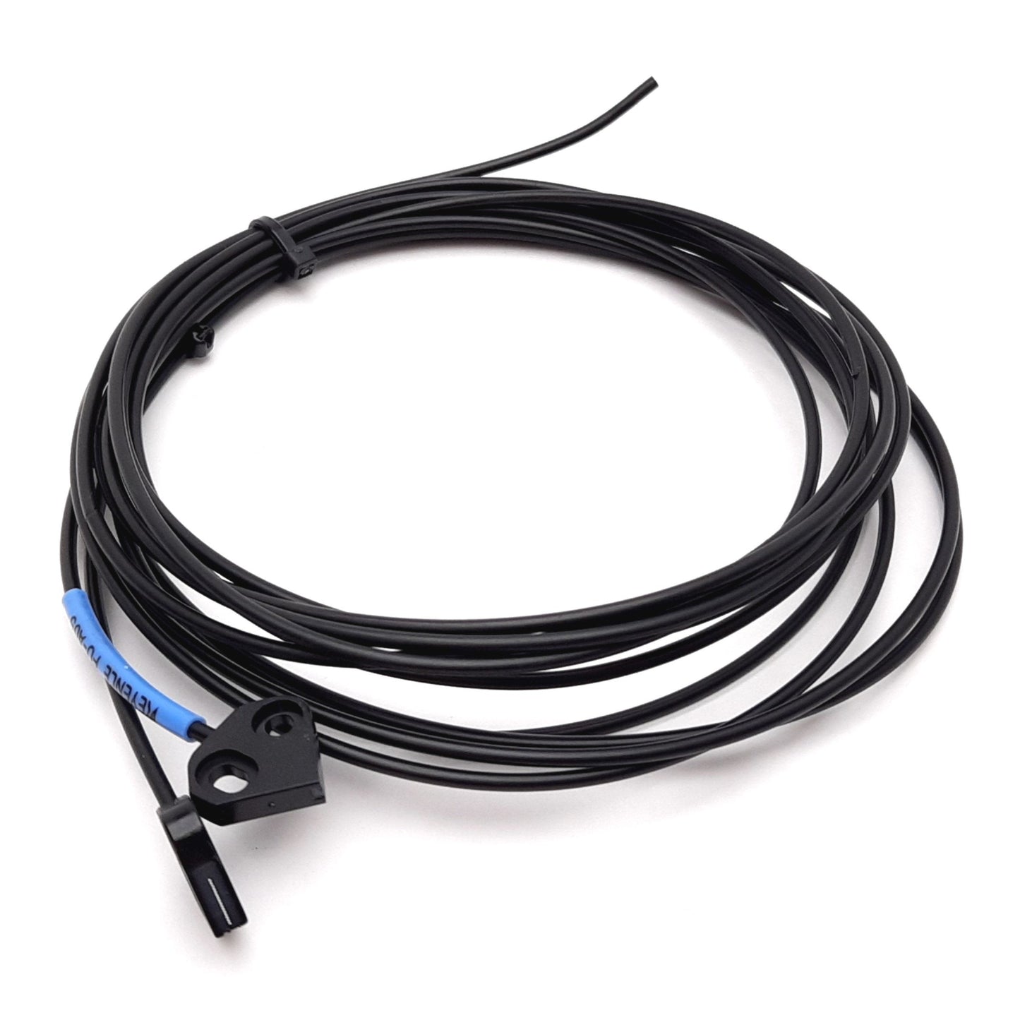 Used Keyence FU-A05 Thrubeam Fiber Optic Sensor Pair 1.9m Length 200mm Detection Area