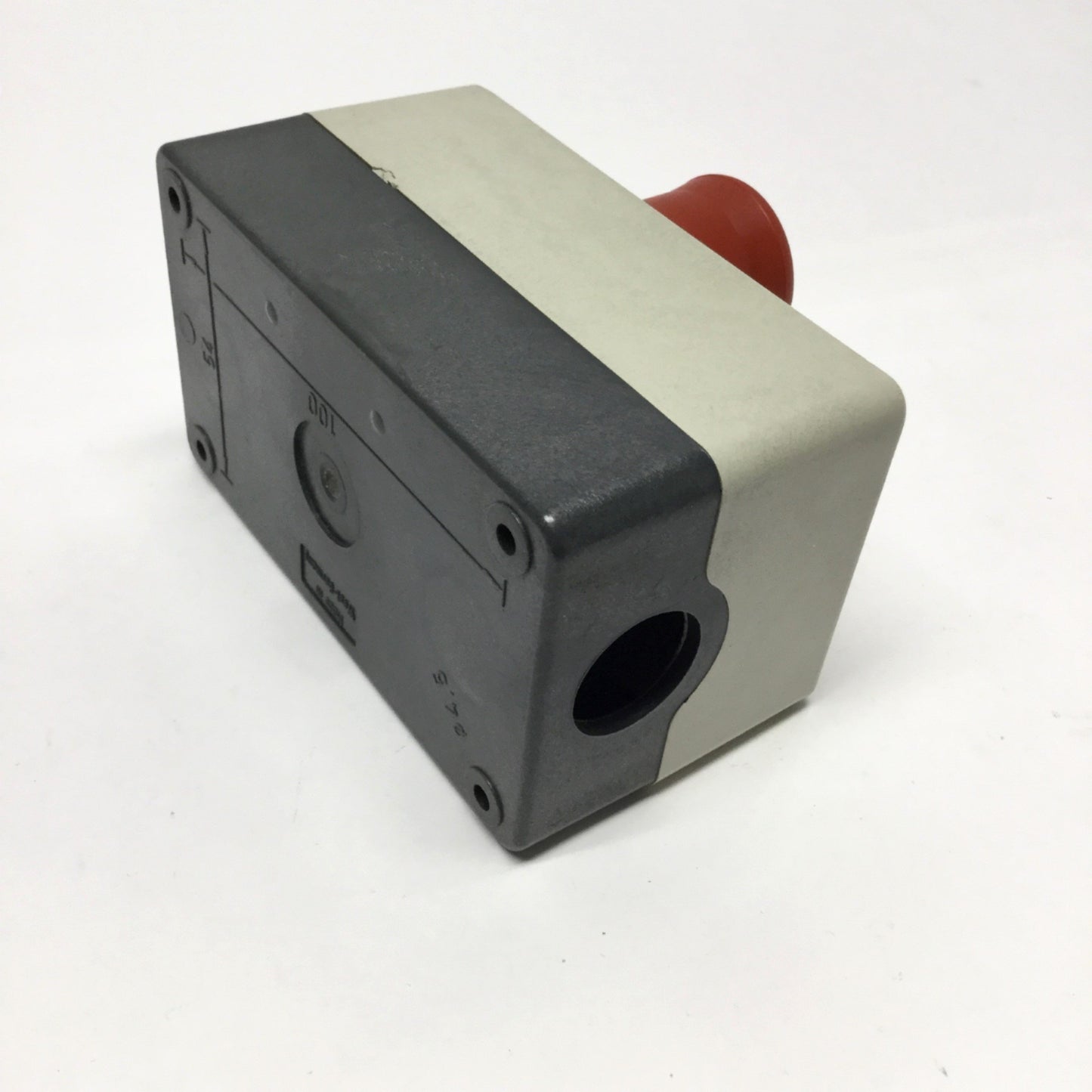 Used Moeller M22-I2 Pushbutton Station w/E-Stop Push-Pull, Green Start Switch 3NO-1NC