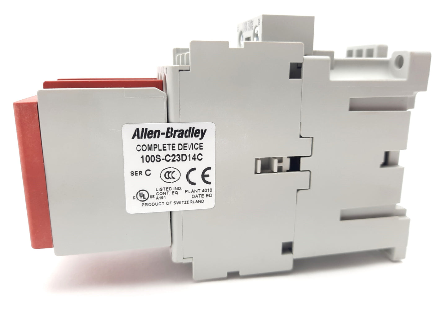 New Allen-Bradley 100S-C23D14C Safety Contact 3NO, 23A 110/120v AC Coil w/ AUX