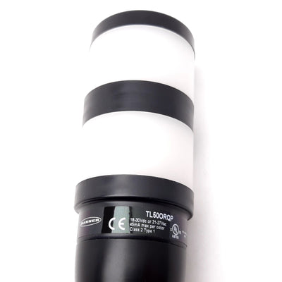 Used Banner TL50ORQP Tower Light, 2-Color Orange Red, 18-30VDC / 21-27VAC, 120mm Pole