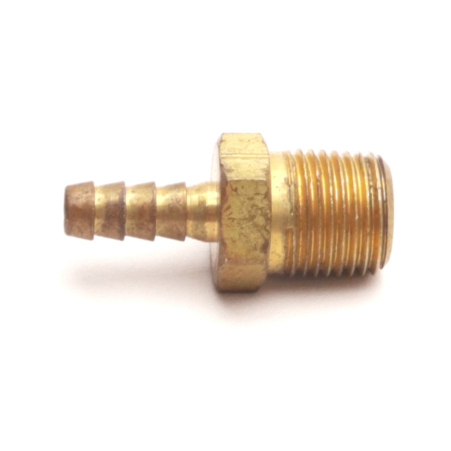 Used Lot of 23 Pneumatic Brass Hose Barb, 1/8" NPT Male to 3/16" Hose Barb