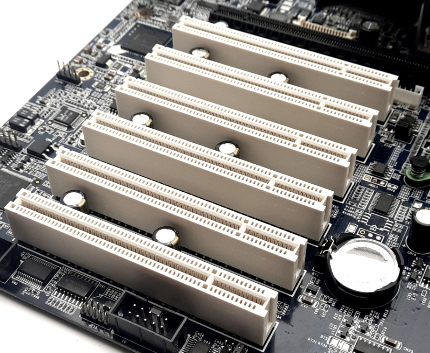 Used Protech 17-102-053211 Industrial Computer Circuit Board 6x PCI, 1x PCI-E, 4x USB