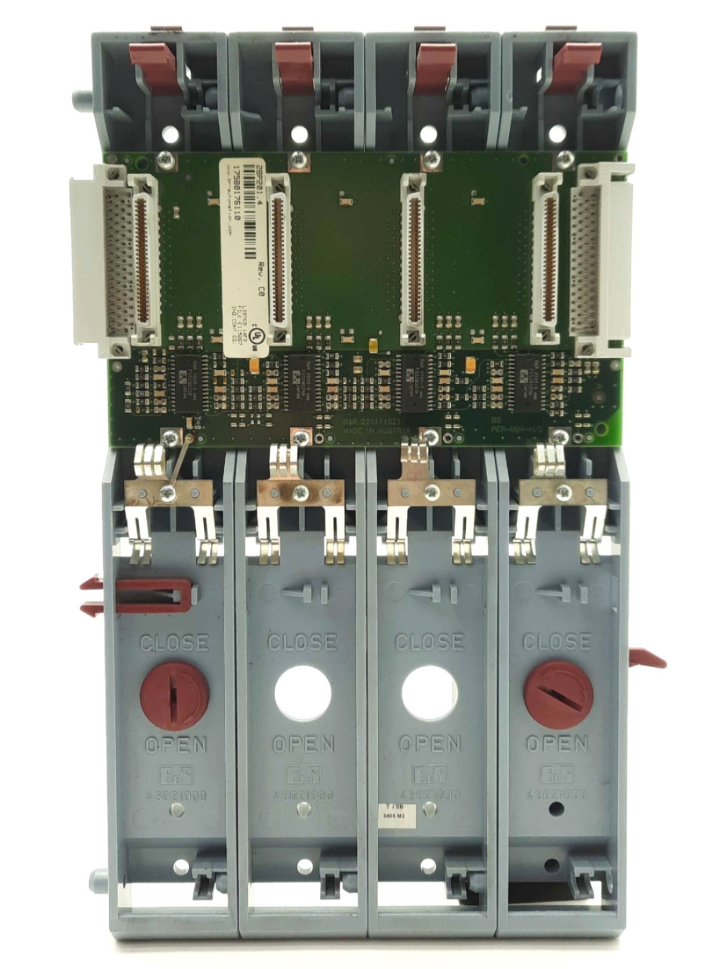 Used B&R 2BP201.4 BP201 System 2005 PLC Backplane, 4-Slot