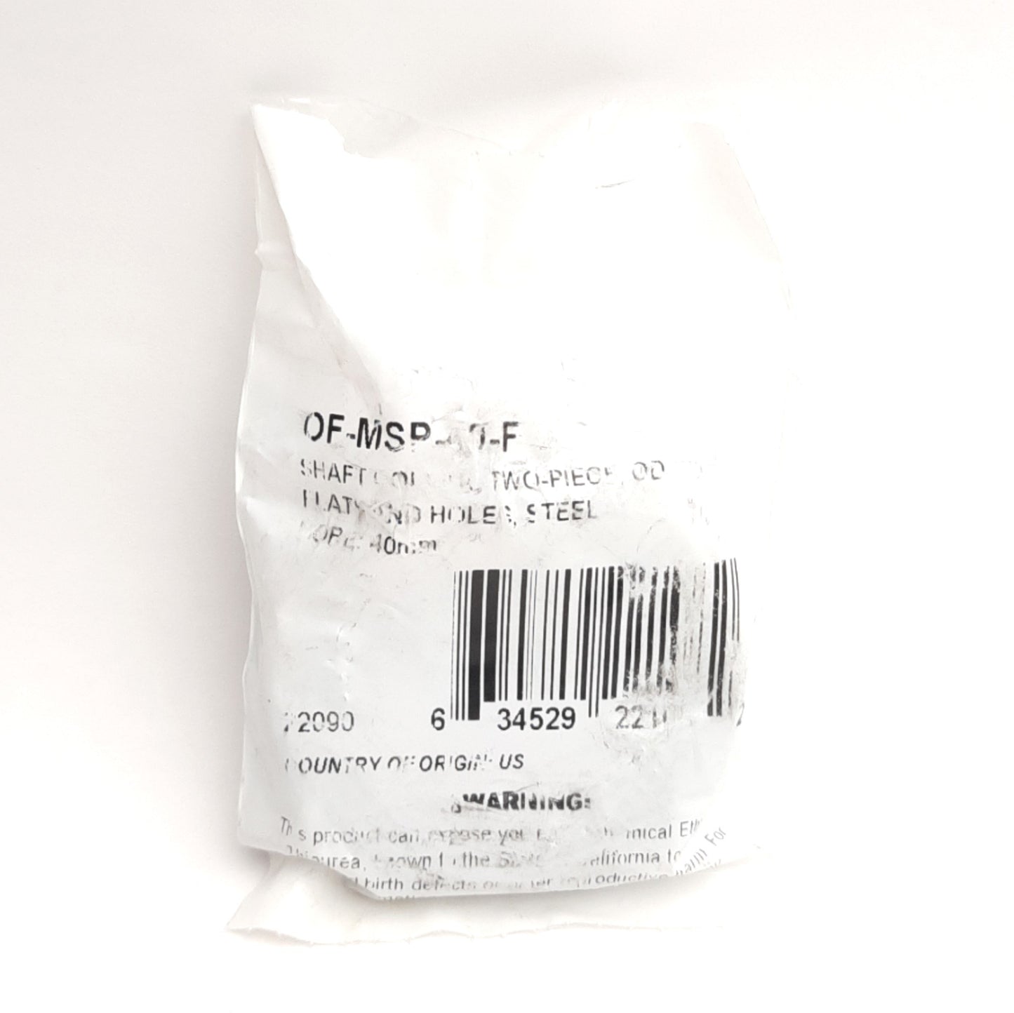 New Ruland OF-MSP-40-F Two-Piece Shaft Collar w/ Flats, 40mm Bore, 60mm OD