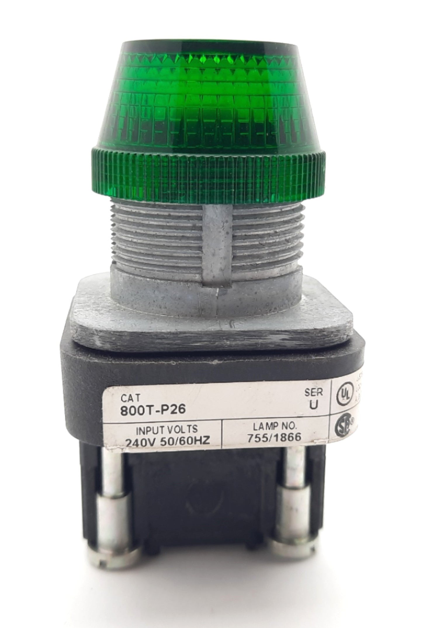 New Allen Bradley 800T-P26 Pilot Light Green 30mm 240VAC