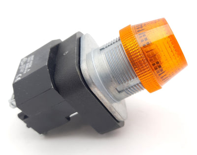 New Allen Bradley 800T-PH16A LED Pilot Light Amber 30mm 120VAC 1 N.O 1 N.C