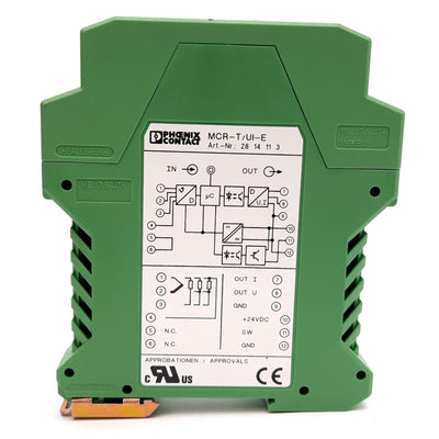 Used Phoenix Contact MCR-T/UI-E Temperature Transducer, TC & RTD, 4-20mA, 18-30VDC