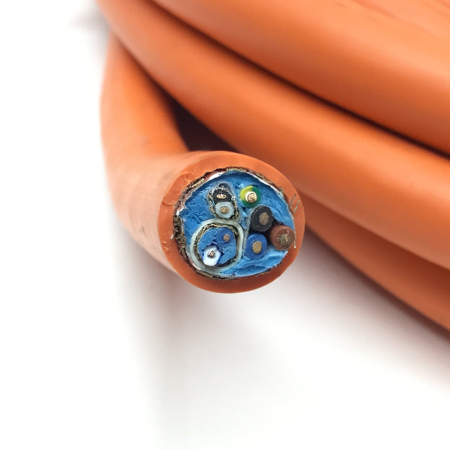 For parts or not working Allen Bradley 2090-CSBM1DF-18AF10 Motor Cable Power/Feedback/Brake 19' *Cut End*