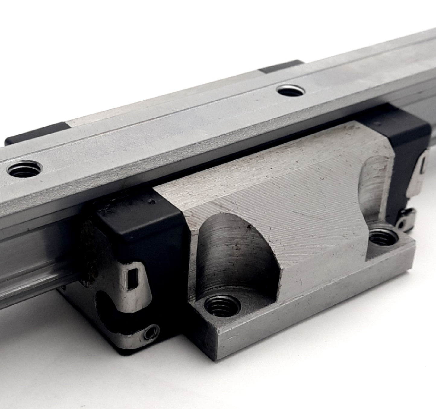 REXROTH R165189420 Linear Ball Bearing Runner Blocks (x2) on 475mm Guide Rail