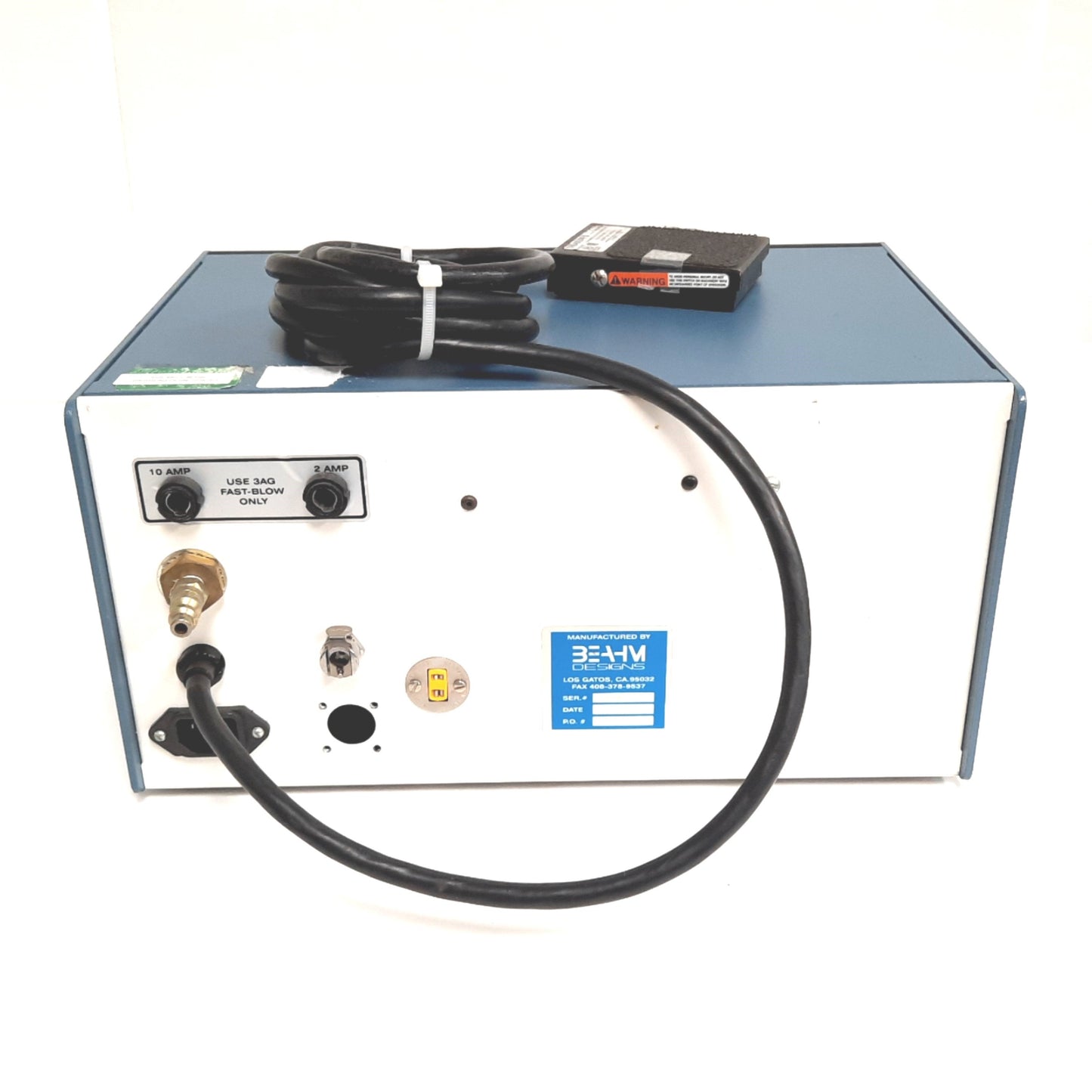 Used Beahm Designs 210A Catheter Balloon Development System, With Foot Switch