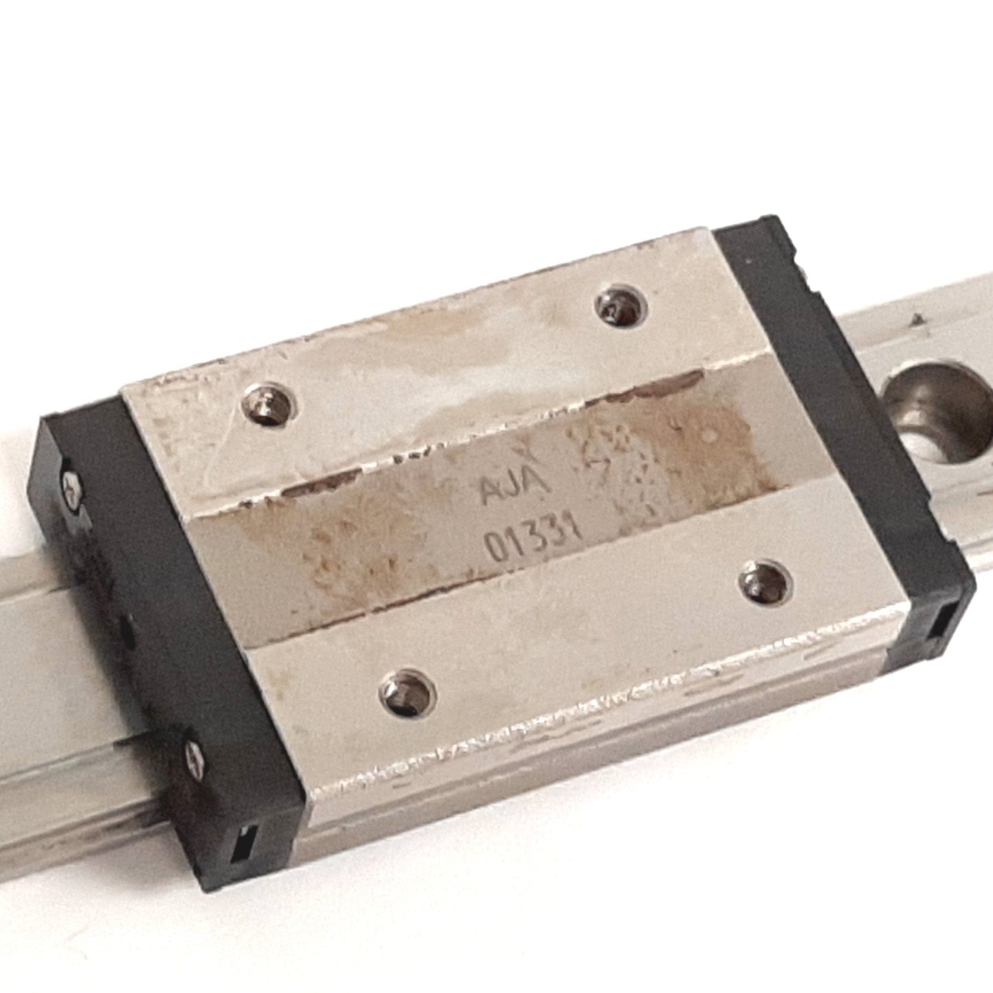 Used THK SHW12HRM Linear Rail Bearing, On 575mm Long Rail, Carriage: 50mm x 30mm