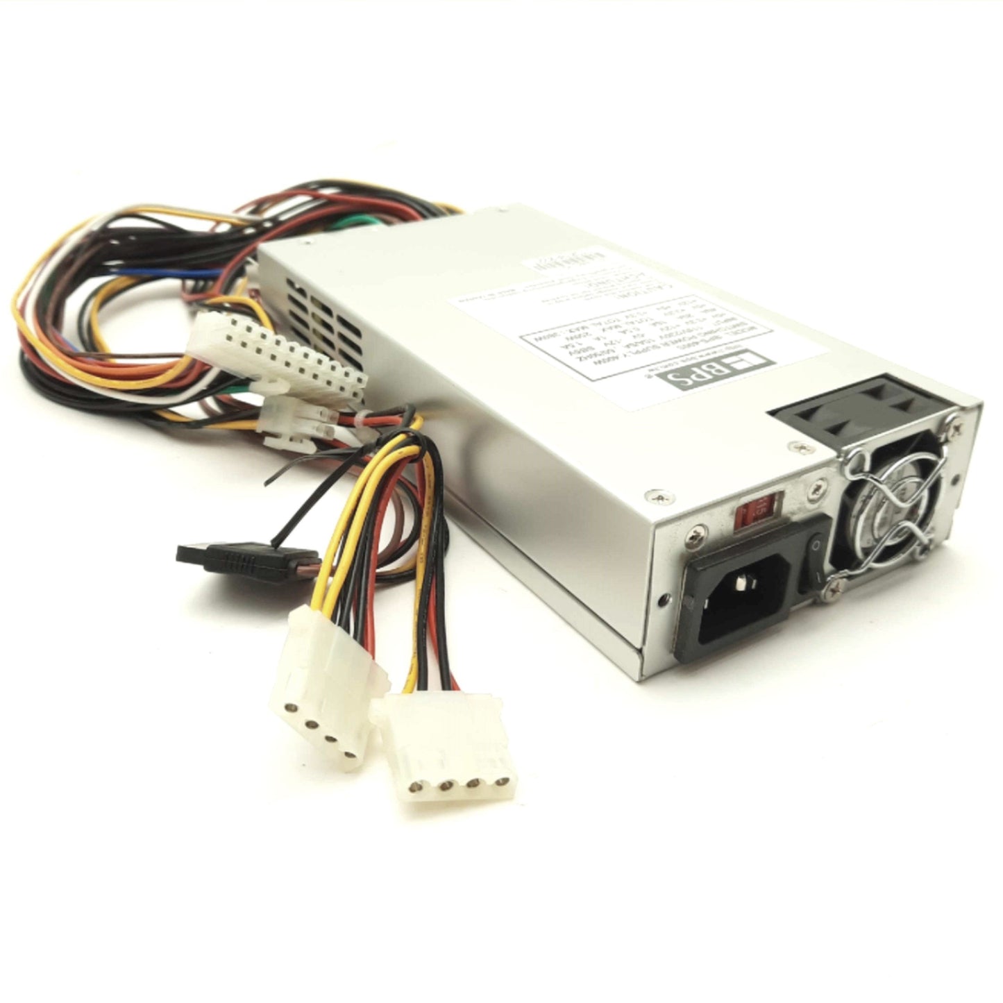 Used BPS BPS-400S Computer Power Supply 1U 20-Pin ATX 380W 2x Molex 1x SATA 115/230V