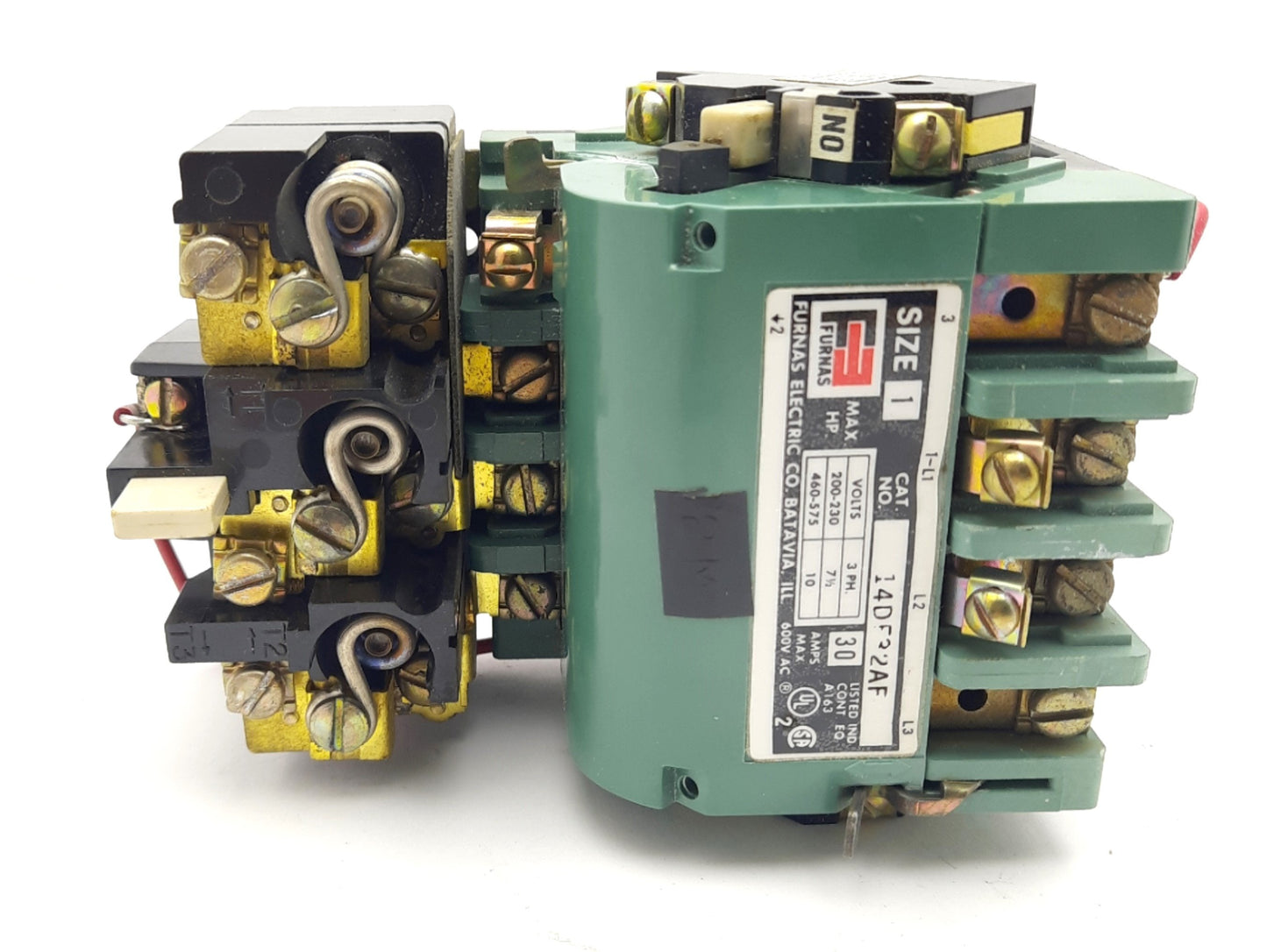 Used Furnas Electric 14DF32AF Starter Motor Size 1 220-240/440-480V 27A 3 Phase