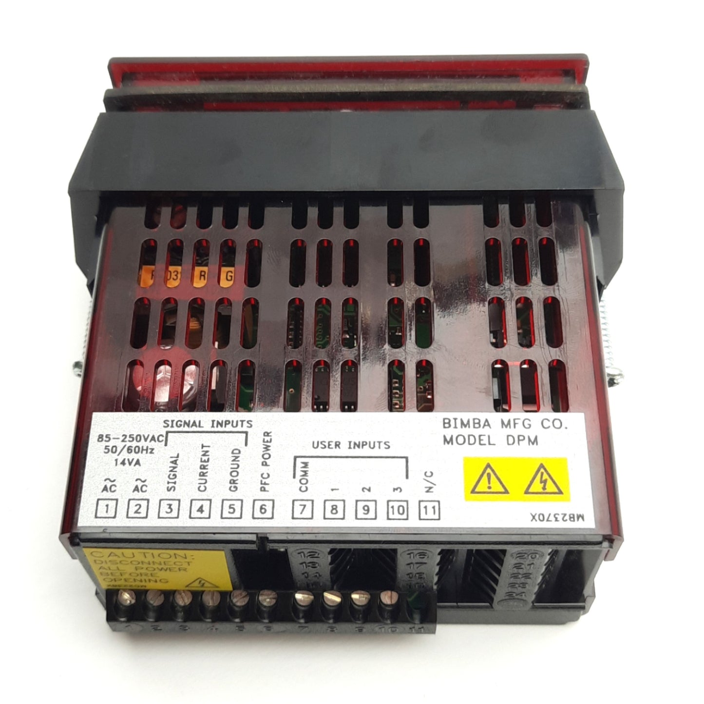 Used Bimba Model DPM 1/8 DIN Panel Meter, 65-250V AC Supply, 30VDC Input, 10V DC Out