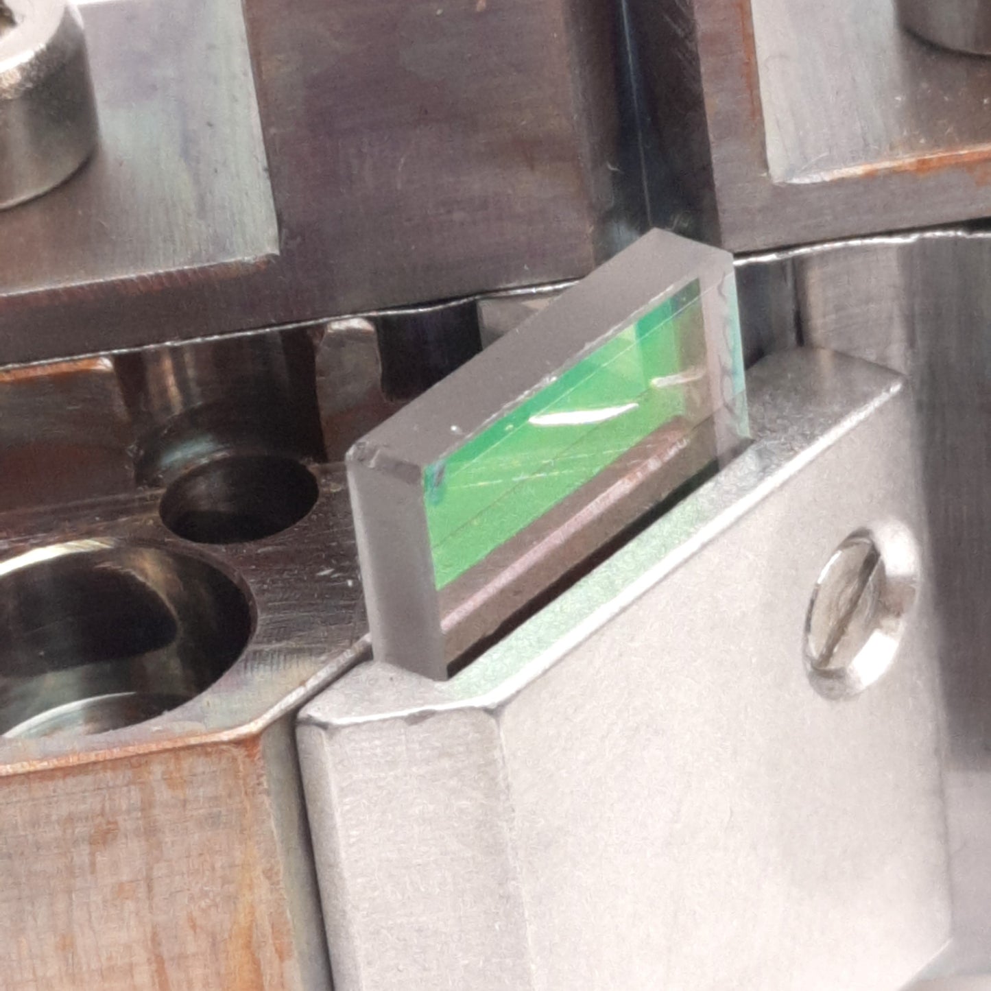 Used TRUMPF 1394278-02-GR Reflective Lens Holder, For Trumark Station 5000
